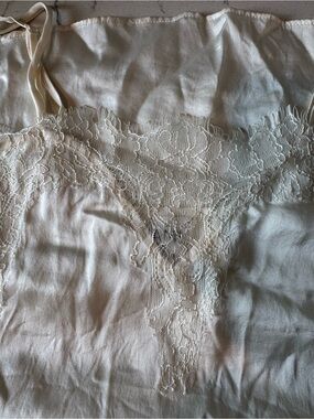 Cami nyc Silk Lace Trim Cami Slip in Cream